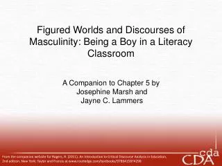 Figured Worlds and Discourses of Masculinity: Being a Boy in a Literacy Classroom A Companion to Chapter 5 by Josephin