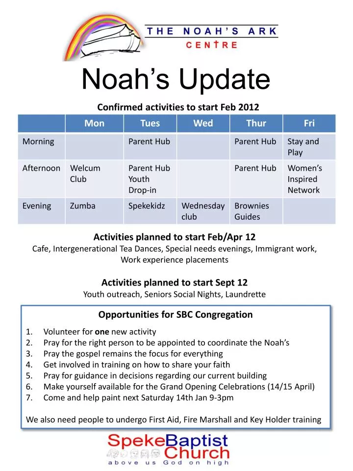 noah s update
