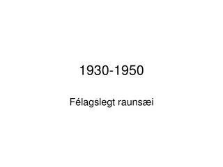 1930 1950