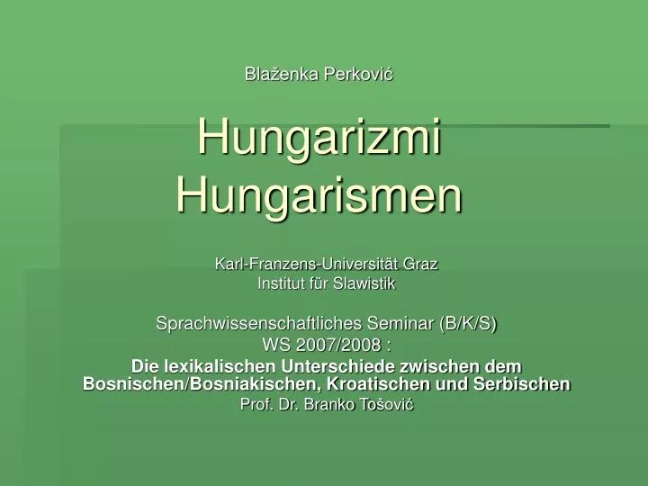 bla enka perkovi hungarizmi hungarisme n