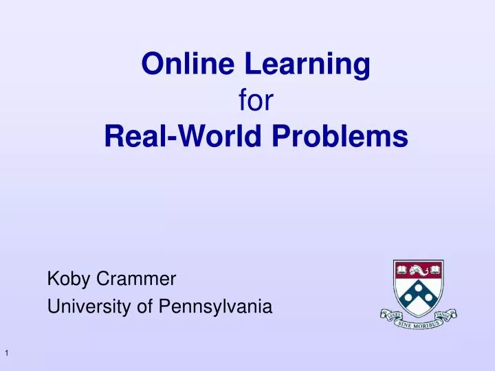 online learning for real world problems