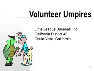 Volunteer Umpires