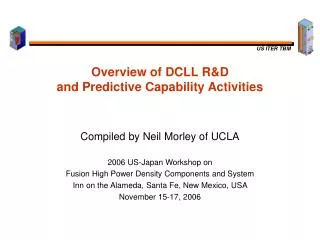 Overview of DCLL R&amp;D and Predictive Capability Activities