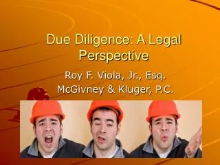 Due Diligence: A Legal Perspective
