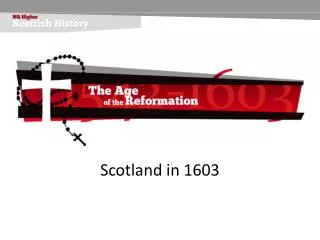 Scotland in 1603