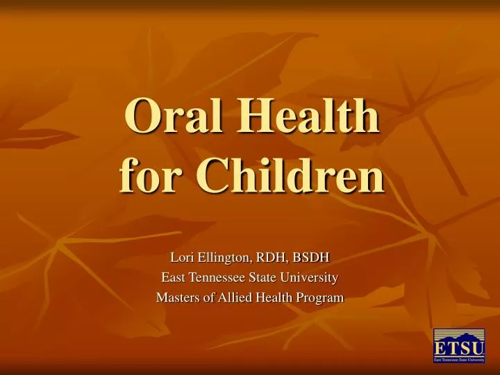 oral health for children