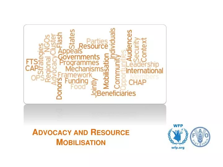 advocacy and resource mobilisation