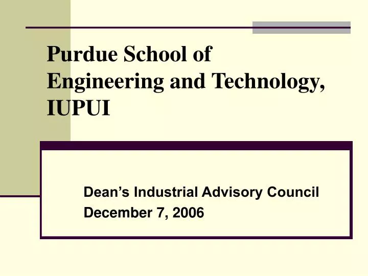 purdue school of engineering and technology iupui