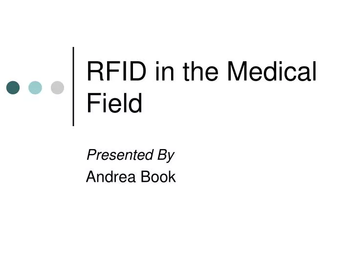 rfid in the medical field