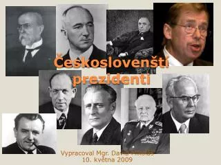 Českoslovenští prezidenti