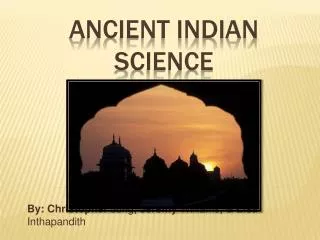 Ancient Indian science