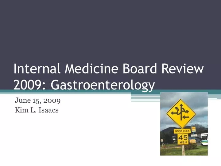 internal medicine board review 2009 gastroenterology