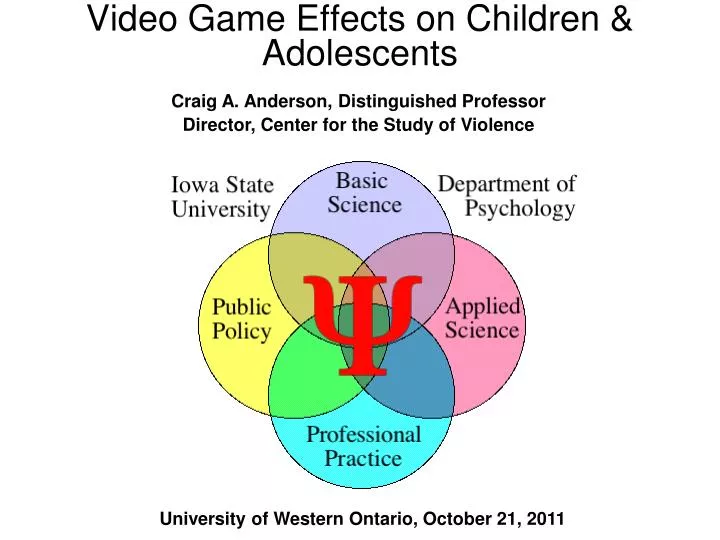 video game effects on children adolescents