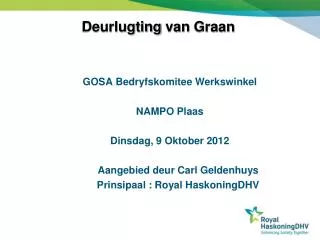 deurlugting van graan