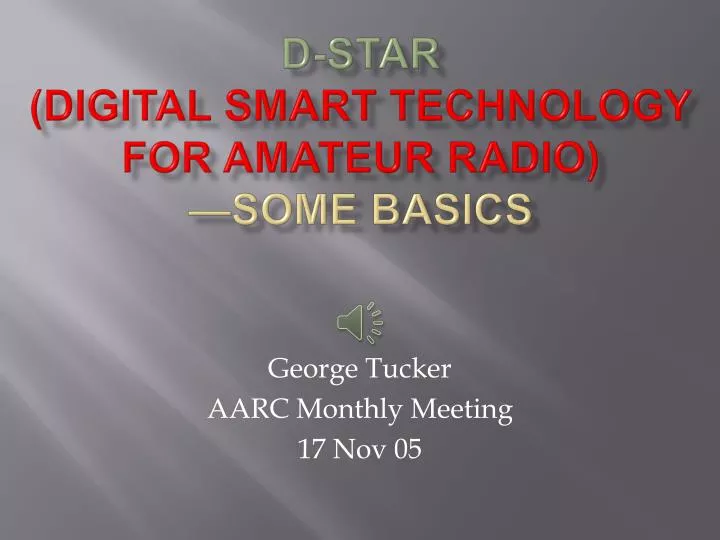 d star digital smart technology for amateur radio some basics