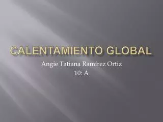 calentamiento global