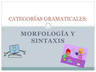 categor as gramaticales