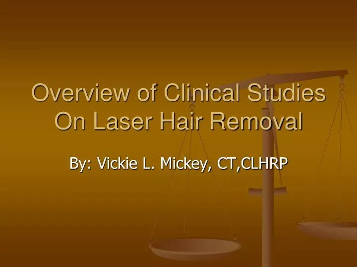 overview of clinical studies on laser hair removal