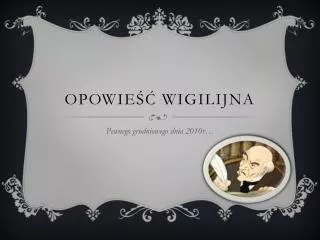 opowie wigilijna