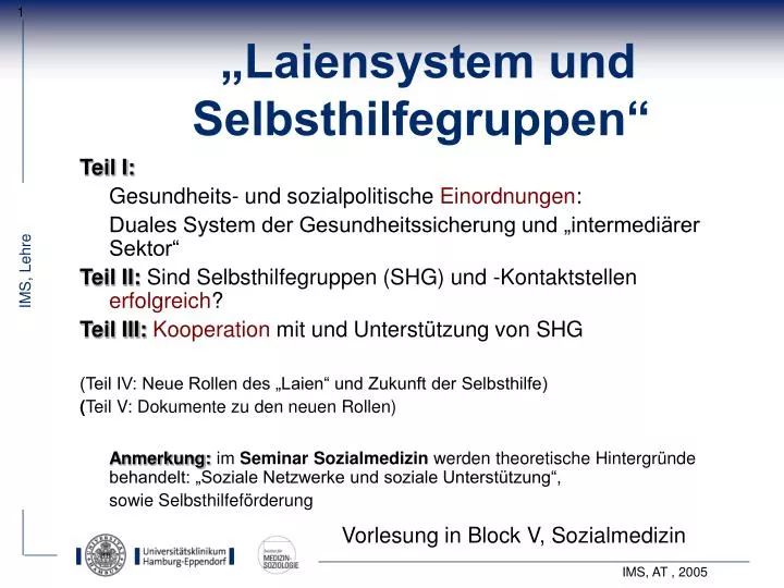 laiensystem und selbsthilfegruppen