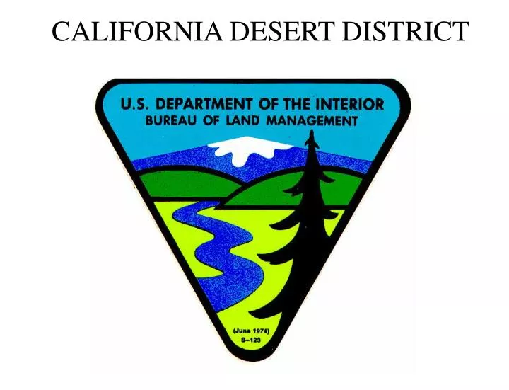 california desert district