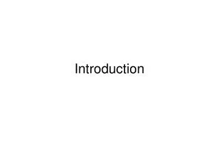 Introduction