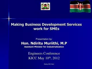 Making Business Development Services work for SMEs