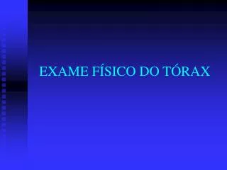 exame f sico do t rax