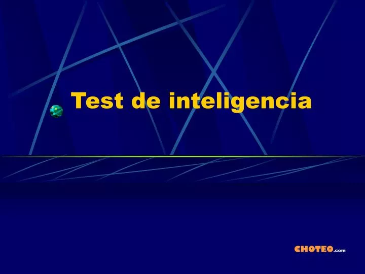 test de inteligencia