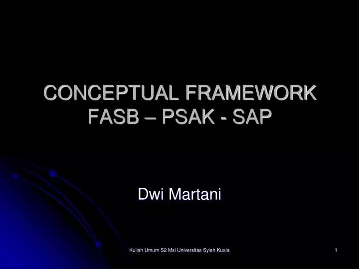 conceptual framework fasb psak sap