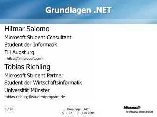 grundlagen net