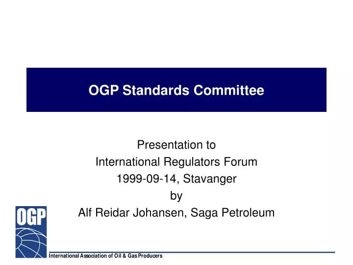 ogp standards committee