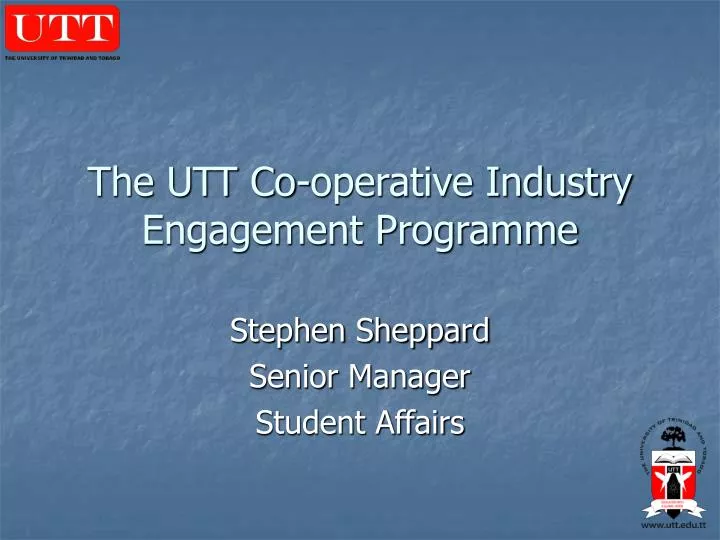 the utt co operative industry engagement programme