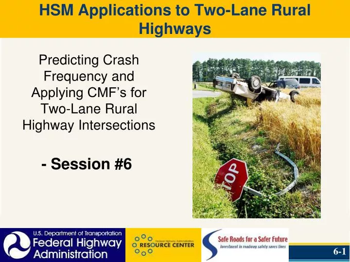 hsm applications to two lane rural highways