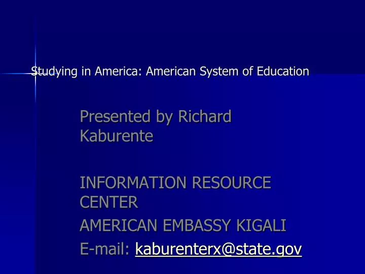 studying in america american system of education