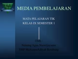 media pembelajaran