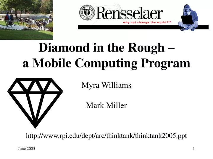 diamond in the rough a mobile computing program