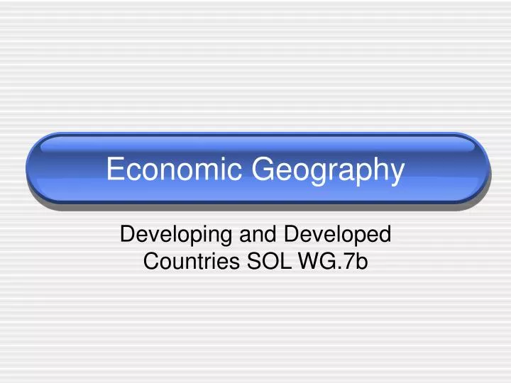 economic geography