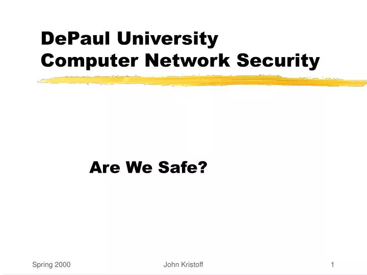 depaul university computer network security