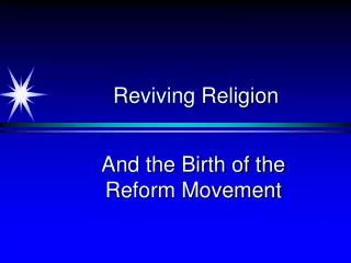 Reviving Religion
