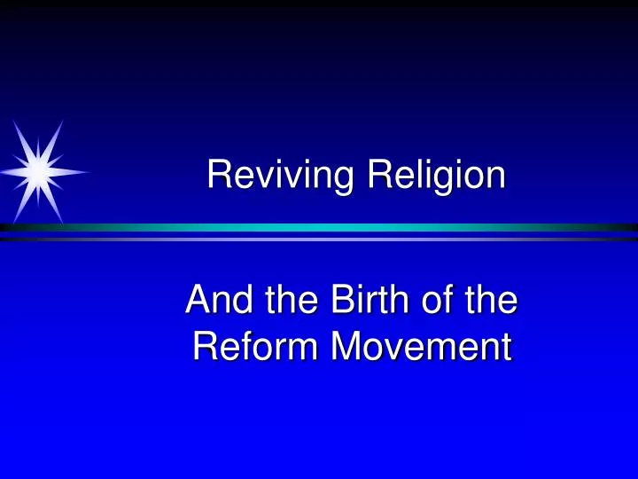 reviving religion