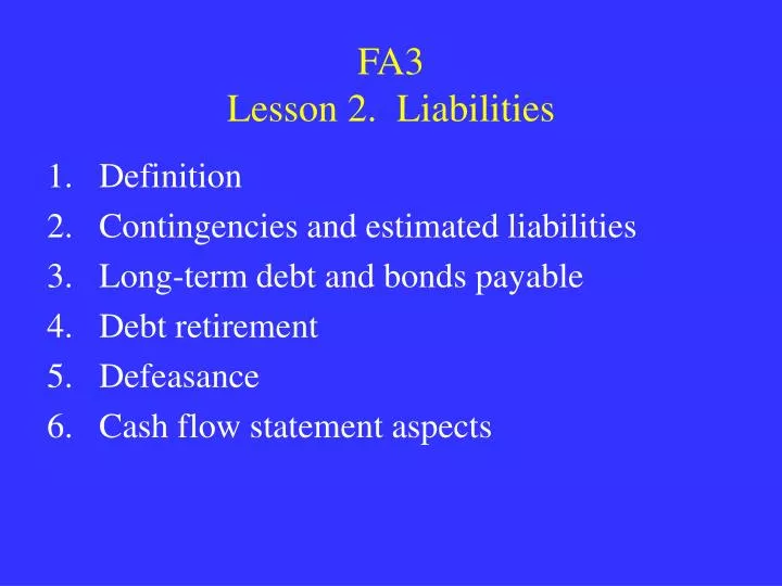 fa3 lesson 2 liabilities