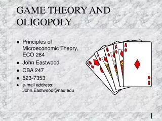 game theory and oligopoly