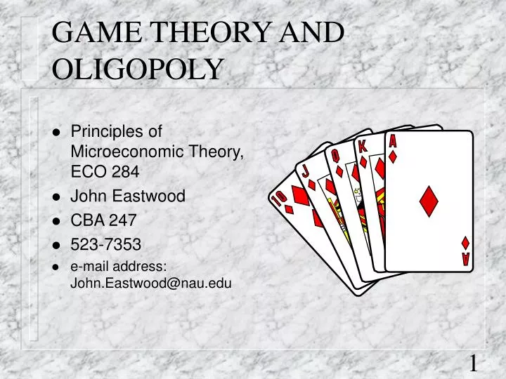 game theory and oligopoly