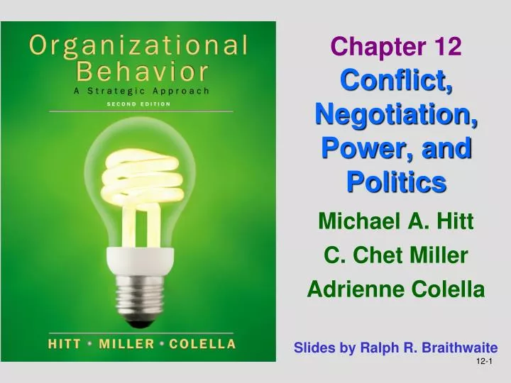 chapter 12 conflict negotiation power and politics