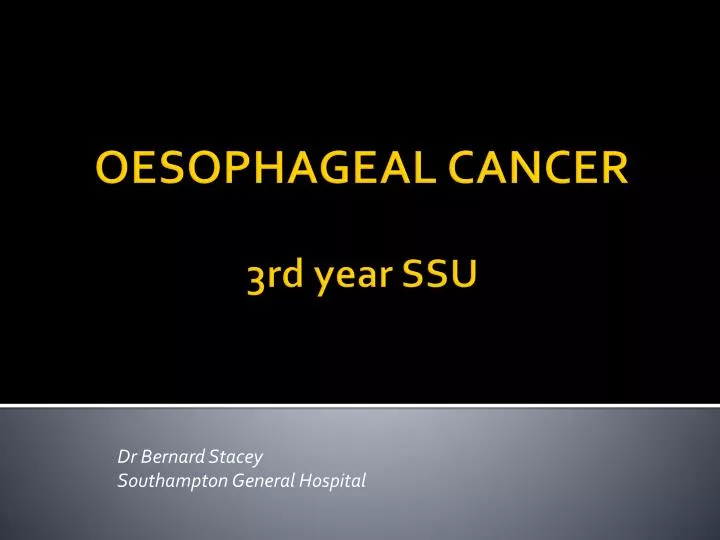 dr bernard stacey southampton general hospital