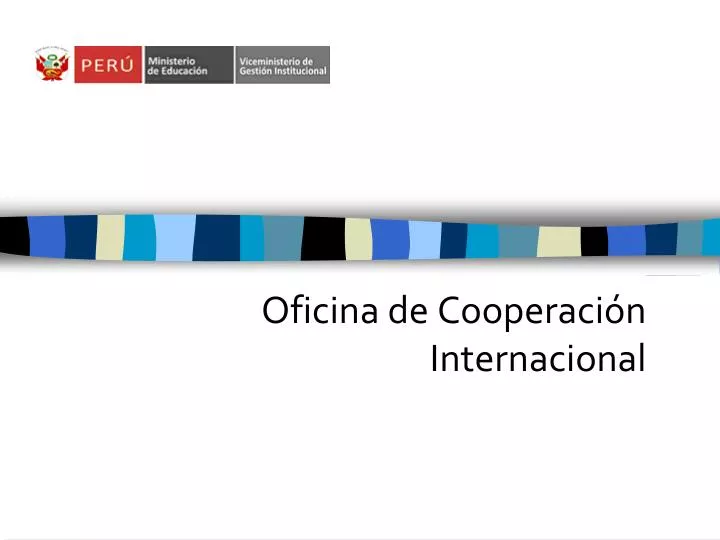 oficina de cooperaci n internacional