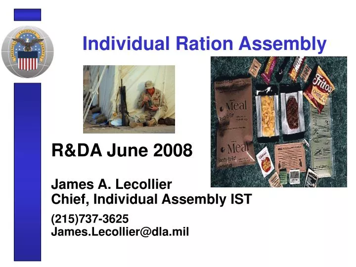 individual ration assembly