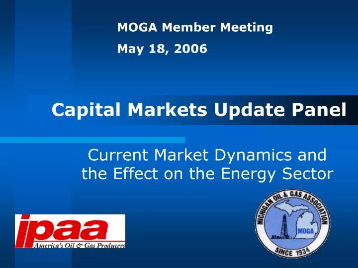 capital markets update panel
