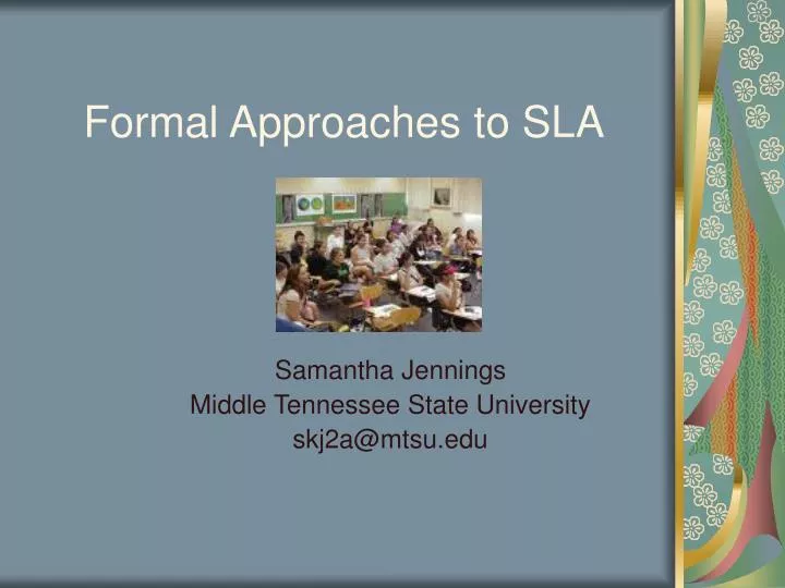 formal approaches to sla